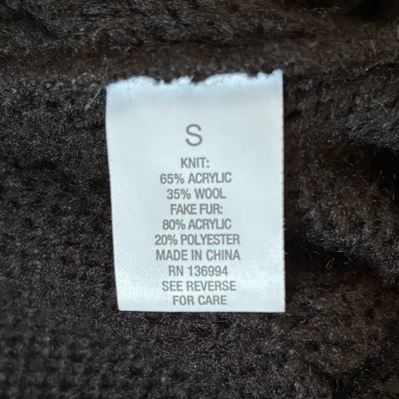 Roz & Ali Women's Cardigan Sweater Dress Small Y2K Fairy Grunge Whimsigoth Black - Picture 10 of 11